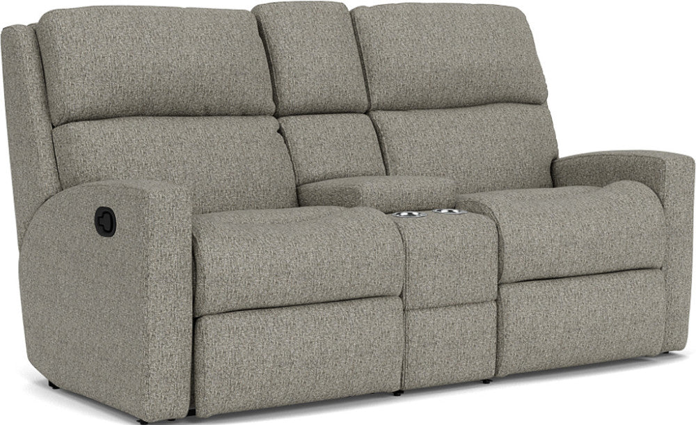 Catalina Reclining Loveseat with Console - Fabric 145-01
