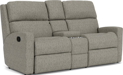 Catalina Reclining Loveseat with Console - Fabric 145-01