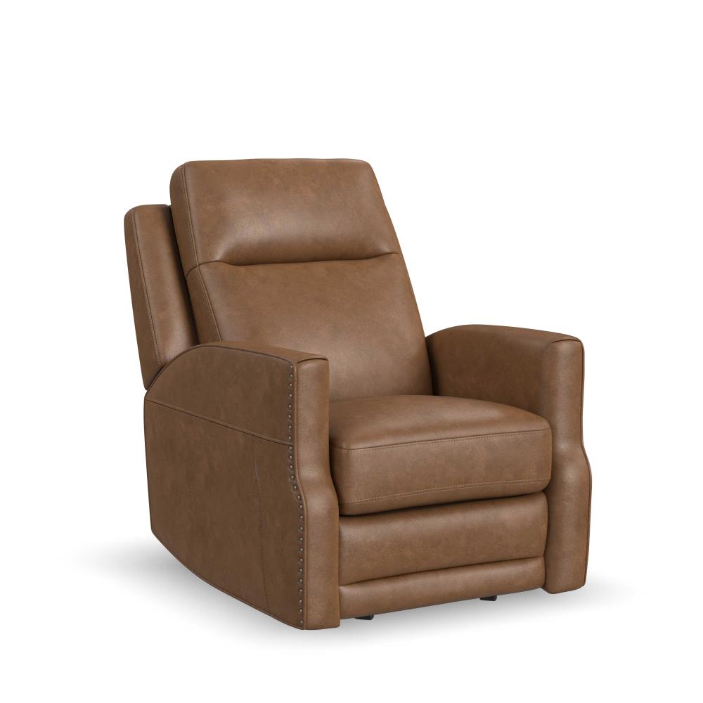 Maxwell Power Gliding Recliner with Power Headrest and Lumbar - Brown
