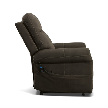 Jenkins Power Lift Recliner with Right-Hand Control & Power Headrest - Brown