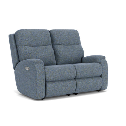 Penn Power Reclining Loveseat with Power Headrests & Lumbar - Default Title
