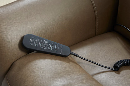 Artemis Power Rocking Recliner with Power Headrest, Lumbar, Heat & Massage - Leather 886-72