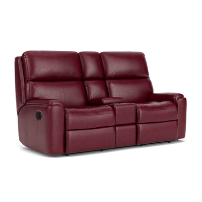 Rio Reclining Loveseat with Console - Leather 173-02