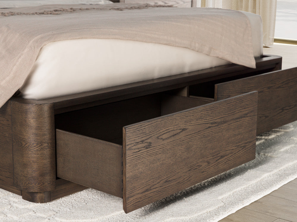 Athens Queen Upholstered Storage Bed - Default Title