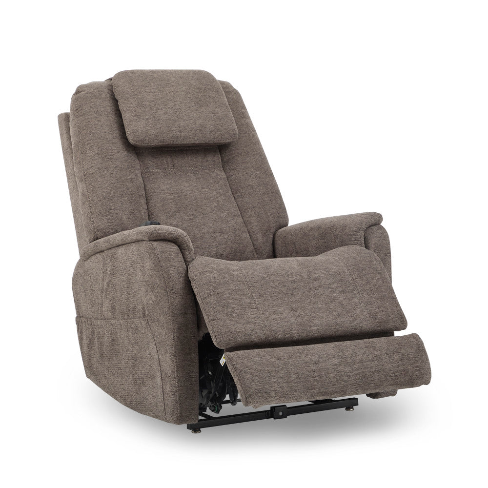 Zecliner Model 3+ Power Rocking Sleep Recliner with Power Headrest, Lumbar, Heat & Massage - Fabric 358-04