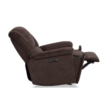 Plush Power Gliding Recliner with Power Headrest & Lumbar - Fabric 410-70
