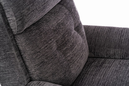 Sophisticated Power Swivel Gliding Recliner with Power Headrest & Lumbar - Fabric 410-02