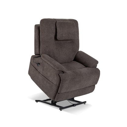 Zecliner Model 2+ Power Lift Sleep Recliner with Power Headrest, Lumbar, Heat & Massage - Fabric 358-04