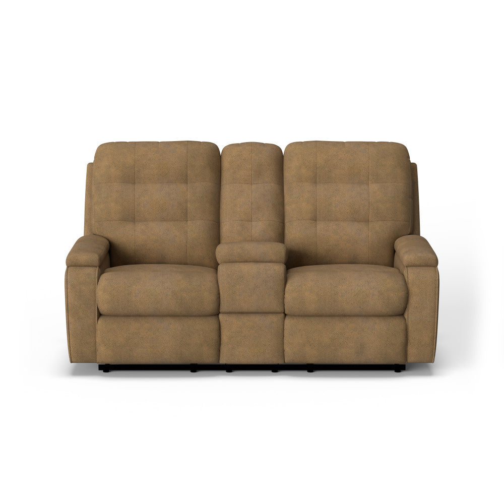 Kerrie Power Reclining Loveseat with Console - Default Title