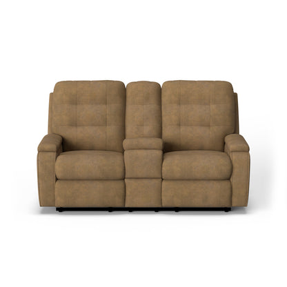 Kerrie Power Reclining Loveseat with Console - Default Title