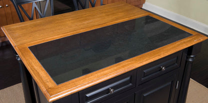 Monarch Kitchen Island - Black - 5000000100