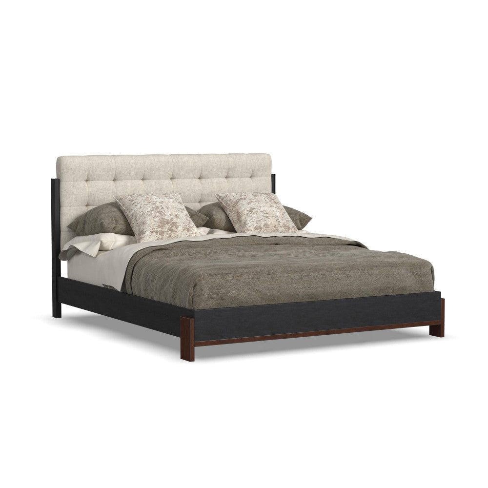 Waterfall Queen Upholstered Bed - Default Title