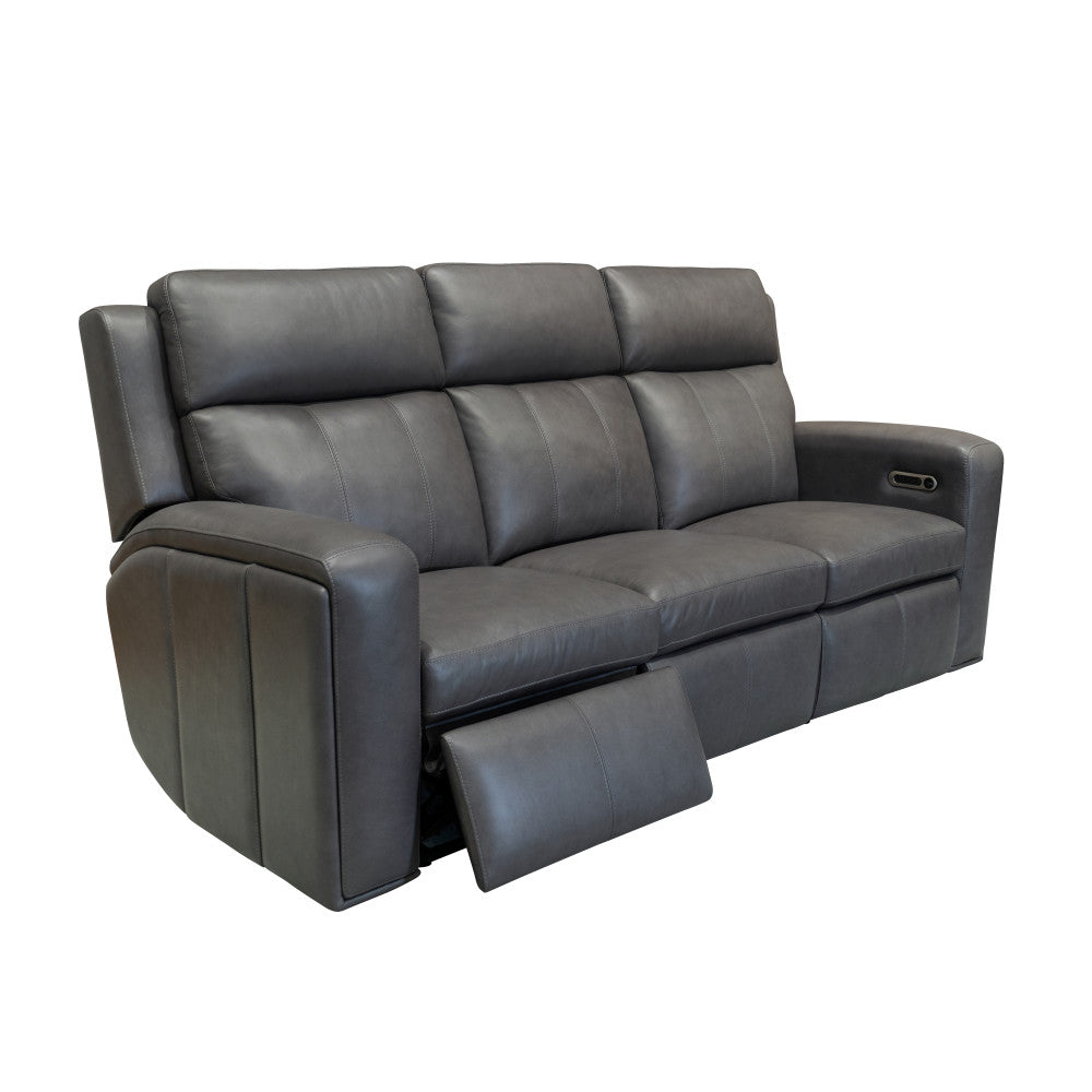 Wyatt Power Reclining Sofa with Power Headrests & Lumbar - Leather 705-02