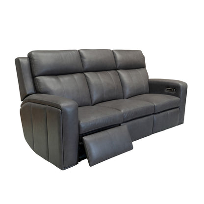 Wyatt Power Reclining Sofa with Power Headrests & Lumbar - Leather 705-02
