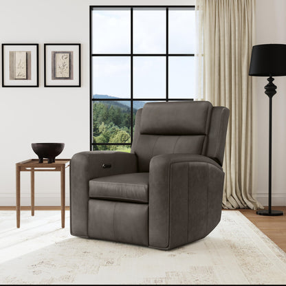 Wyatt Power Recliner with Power Headrest & Lumbar - Leather 705-02