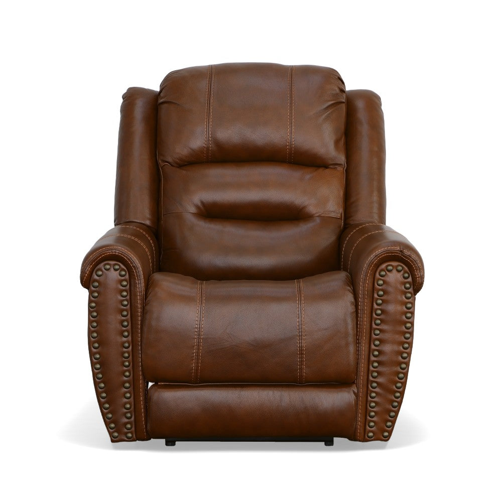 Oscar Power Recliner with Power Headrest - Leather 375-72