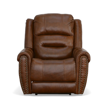 Oscar Power Recliner with Power Headrest - Leather 375-72