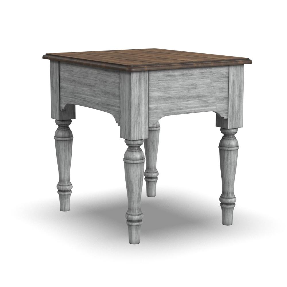 Plymouth End Table - Gray, Brown - 5000003396