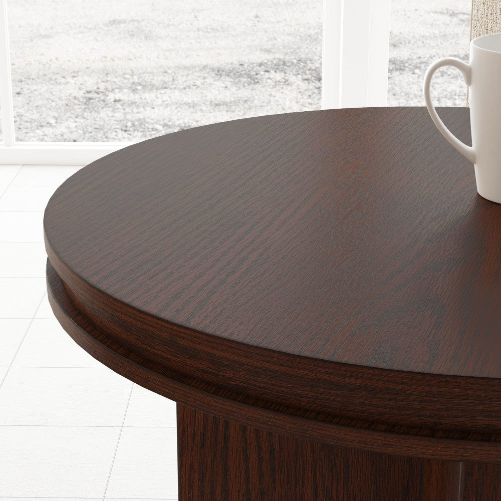 Waterfall Round Coffee Table - Brown - 5000007347