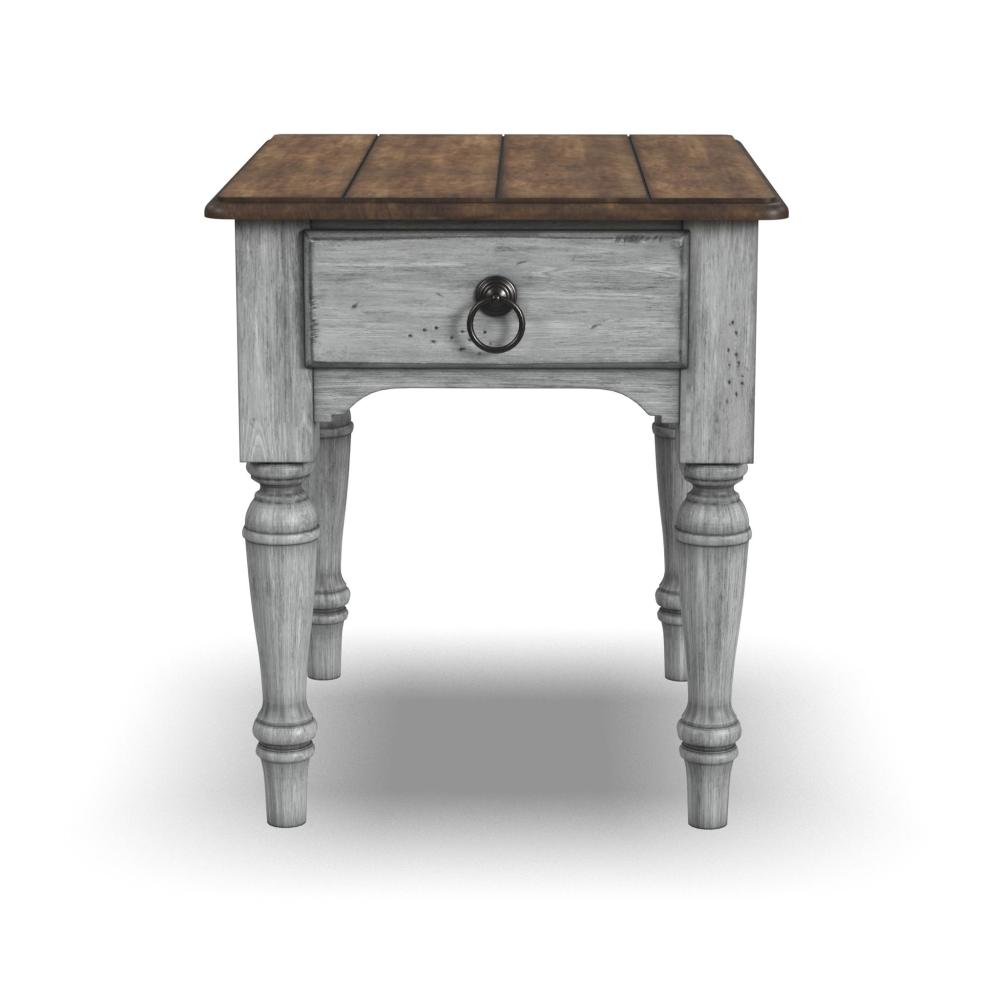 Plymouth End Table - Gray, Brown - 5000003396