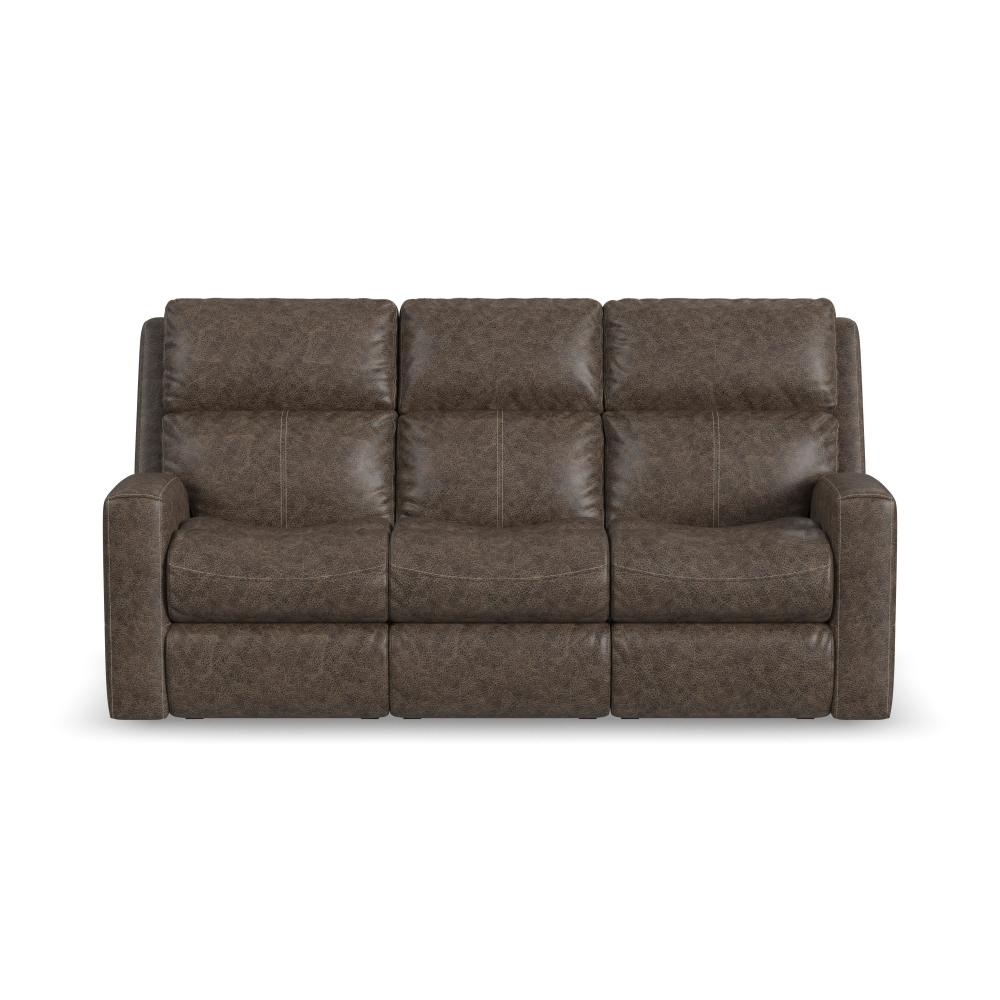 Score Power Reclining Sofa with Power Headrests & Lumbar - Leather 654-70