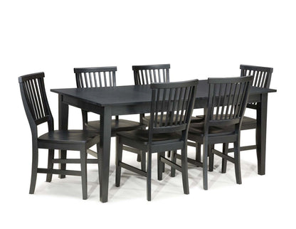 Arts & Crafts 7-Piece Sectional - Black