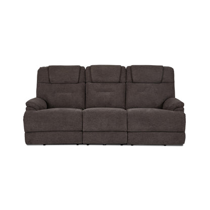 Zecliner Zofa Power Sleep Sofa with Power Headrests & Lumbar - Brown