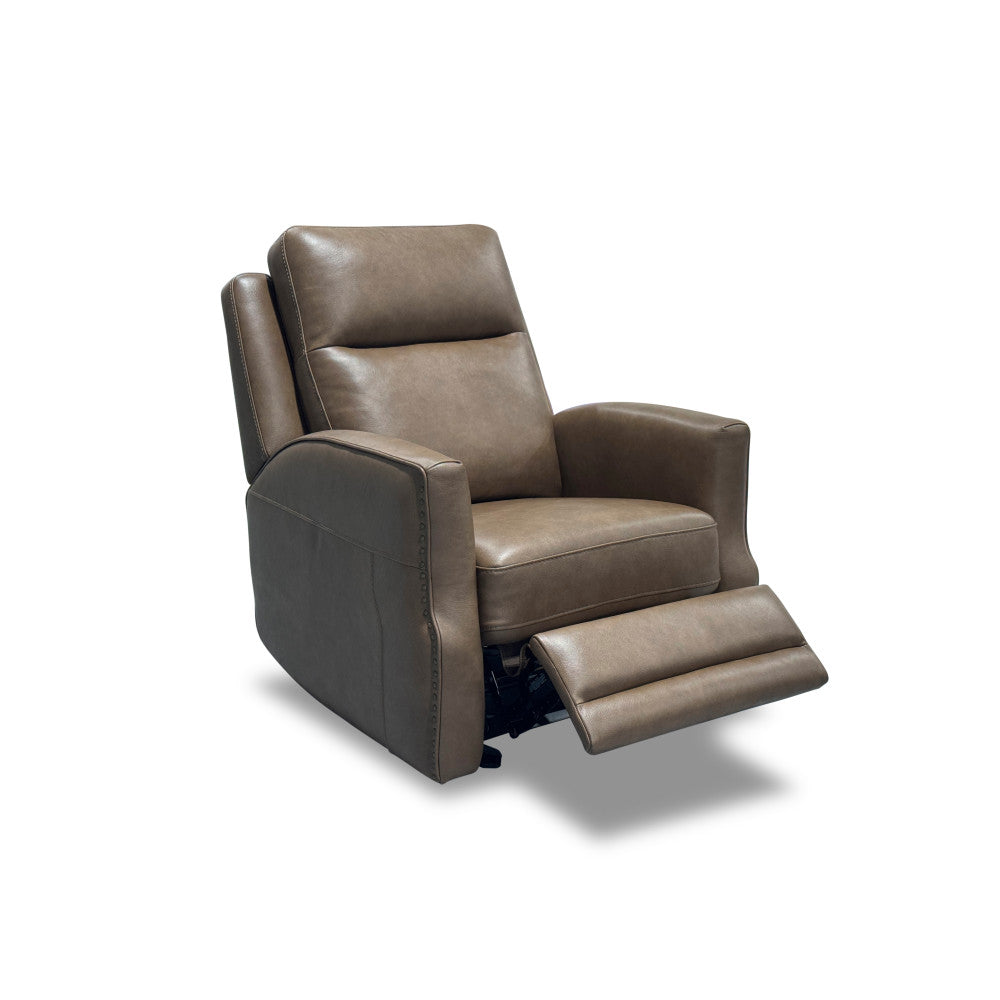 Maxwell Power Gliding Recliner with Power Headrest and Lumbar - Brown