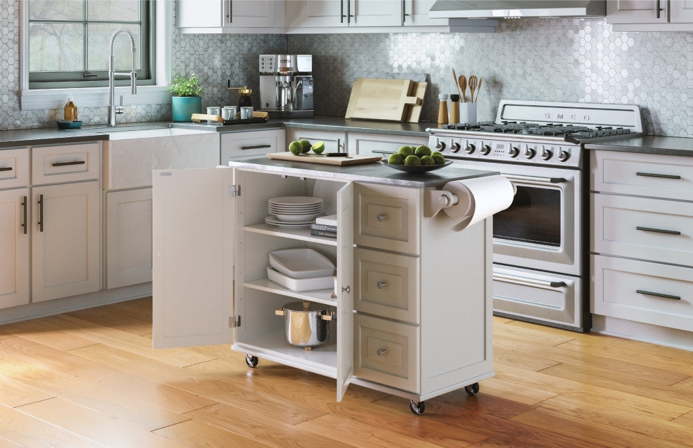 Dolly Madison Kitchen Cart - Off-White - 5000000010