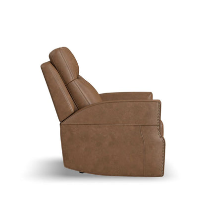 Maxwell Power Gliding Recliner with Power Headrest and Lumbar - Brown