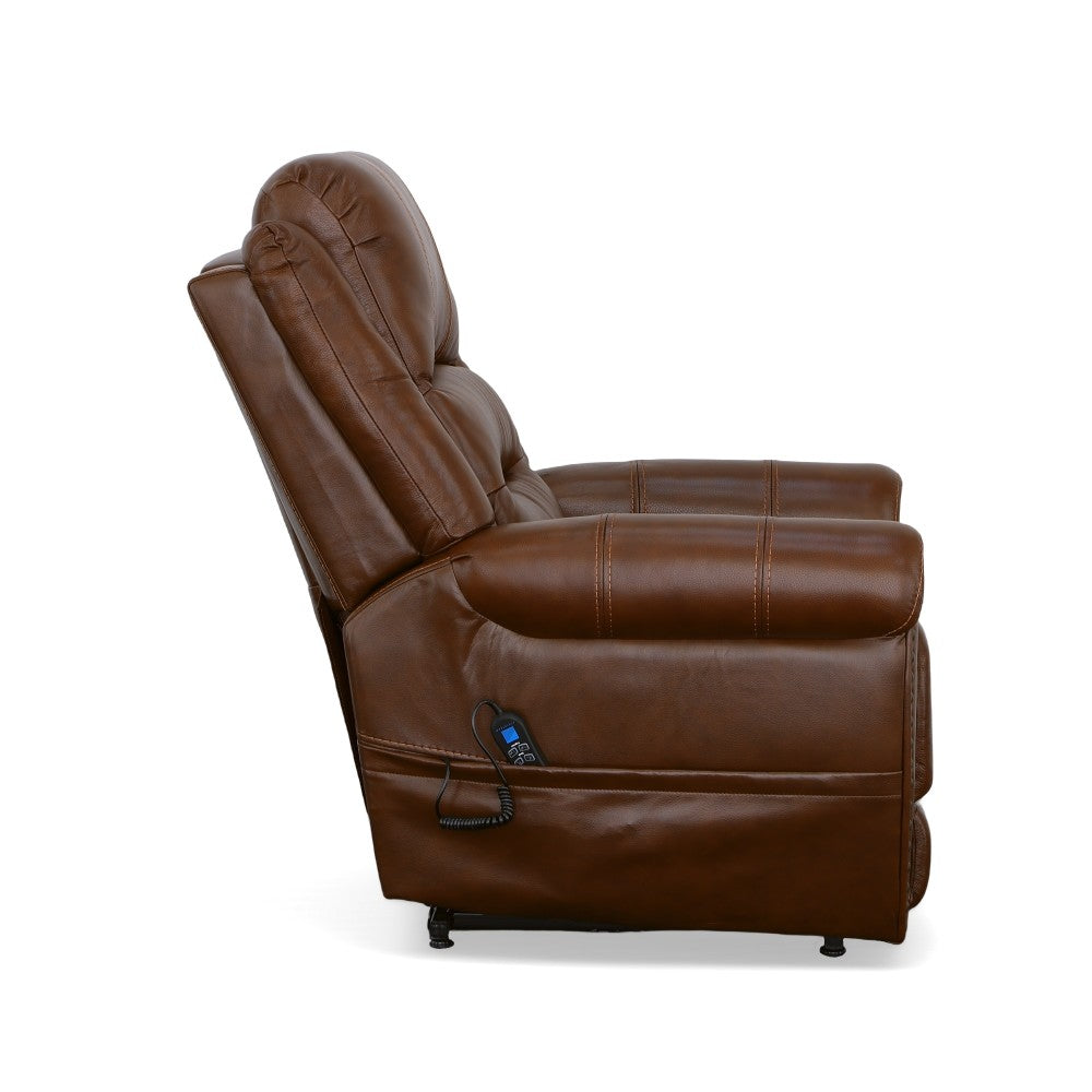 Oscar Power Lift Recliner with Right-Hand Control & Power Headrest - Leather 375-72