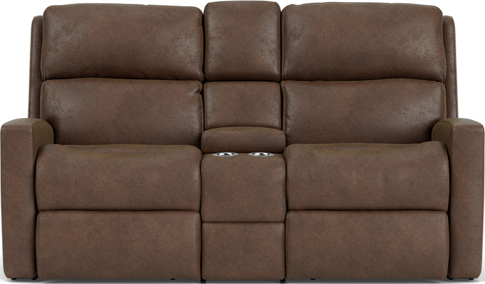 Catalina Reclining Loveseat with Console - Fabric 145-01