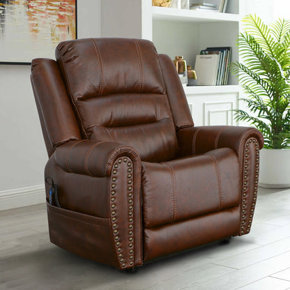 Oscar Power Lift Recliner with Right-Hand Control & Power Headrest - Leather 375-72