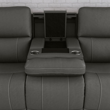Carter Collection - Power Reclining Sofa with Console & Power Headrests & Lumbar