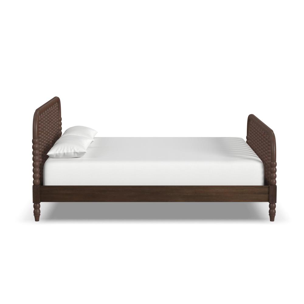 Spindle King Bed - Brown