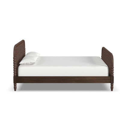 Spindle King Bed - Brown