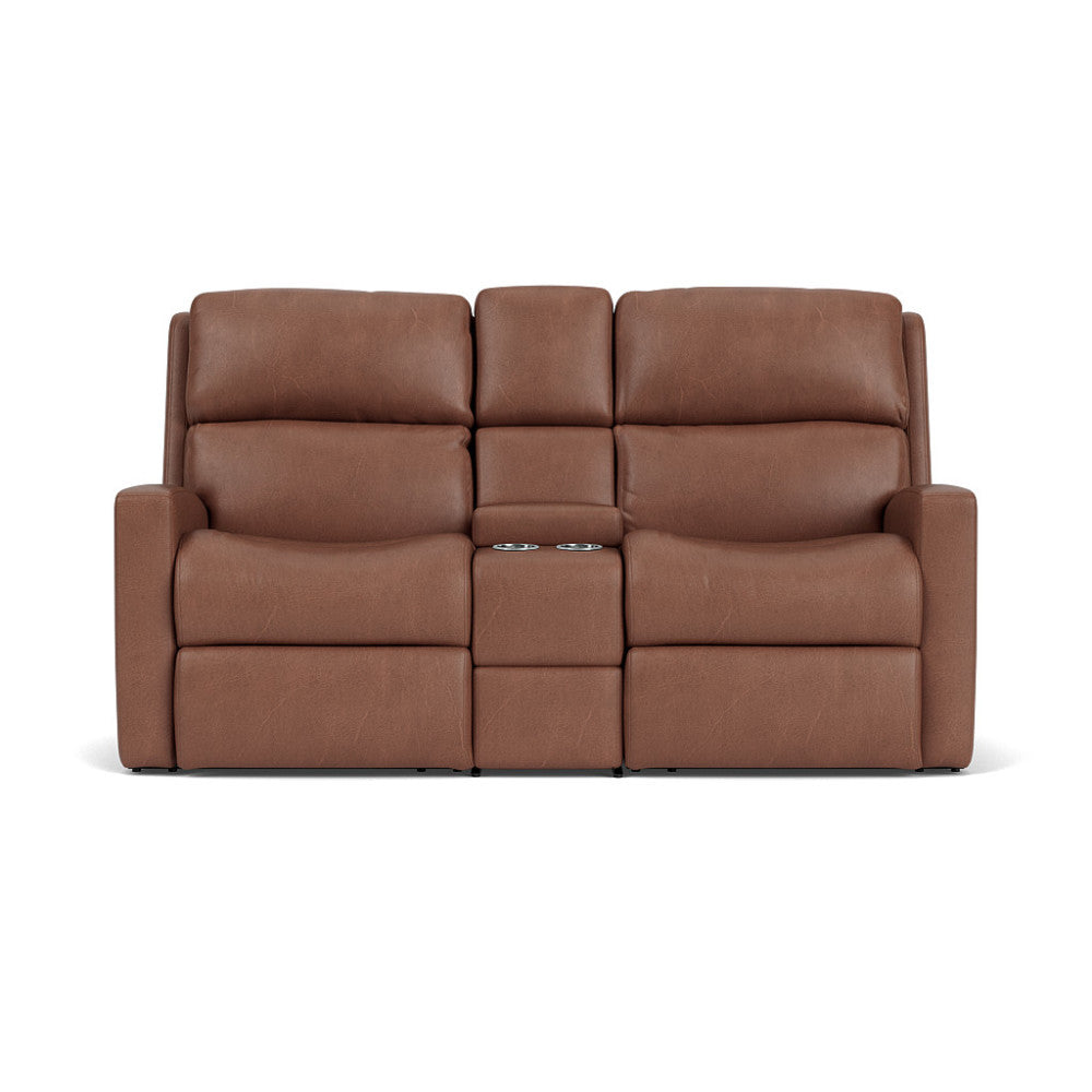 Catalina Reclining Loveseat with Console - Leather 775-12