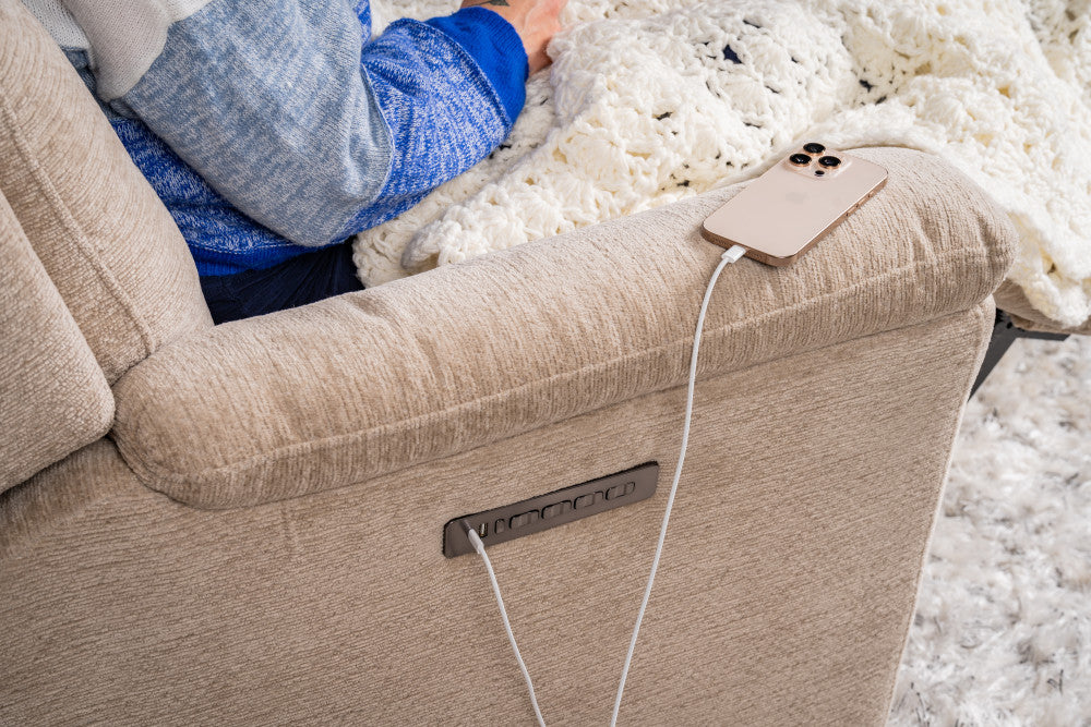 Sophisticated Perfect Match Power Swivel Gliding Recliner with Power Headrest & Lumbar - Default Title