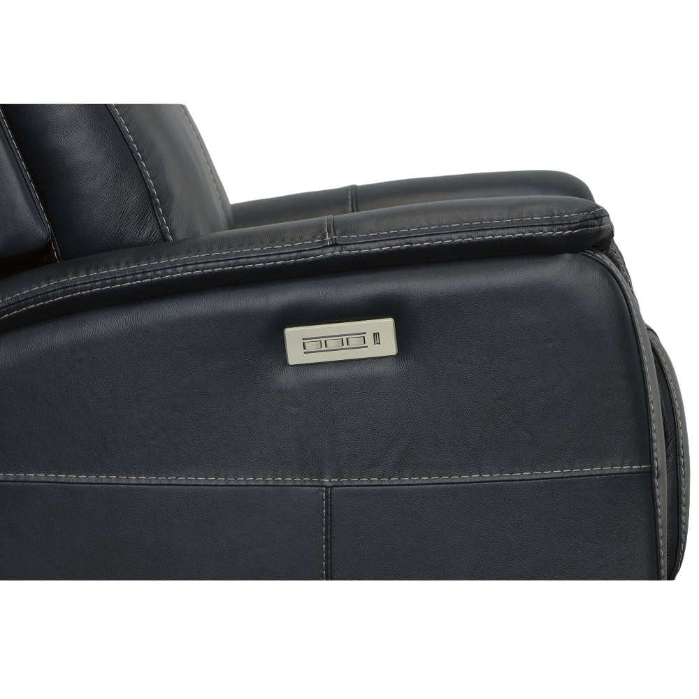 View Power Swivel Recliner with Power Headrest - Leather 050-40