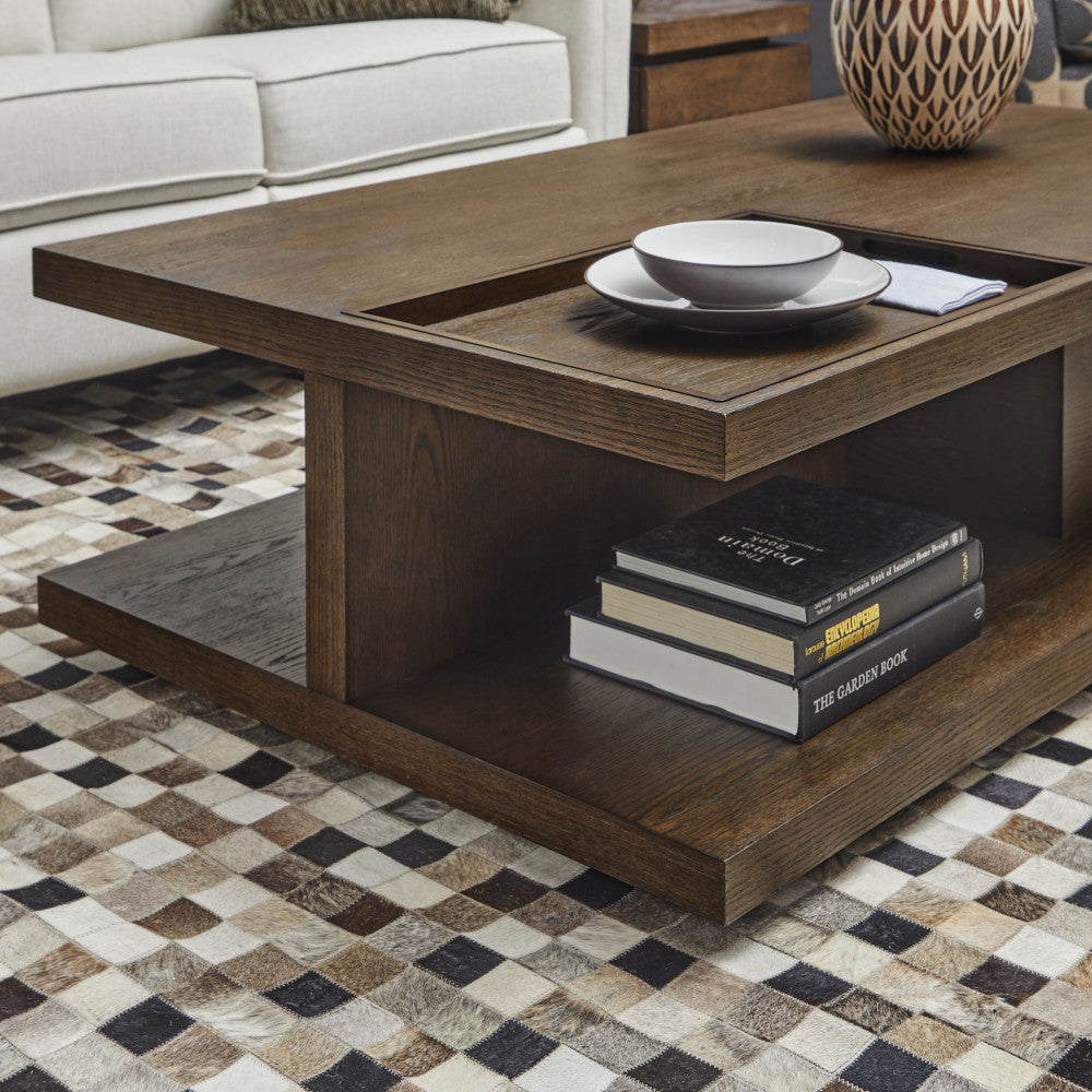 Athens Rectangular Coffee Table with Casters - Default Title