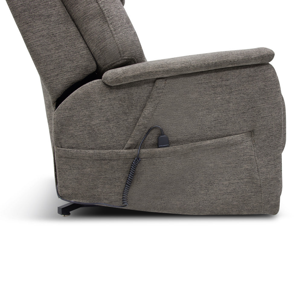 Zecliner Model 3+ Petite Power Sleep Chair with Power Headrest, Lumbar, Heat & Massage - Fabric 358-04