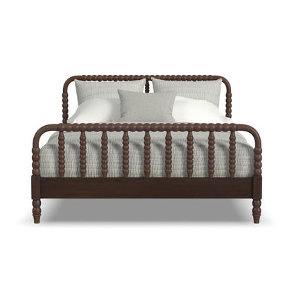 Spindle Queen Bed - Brown