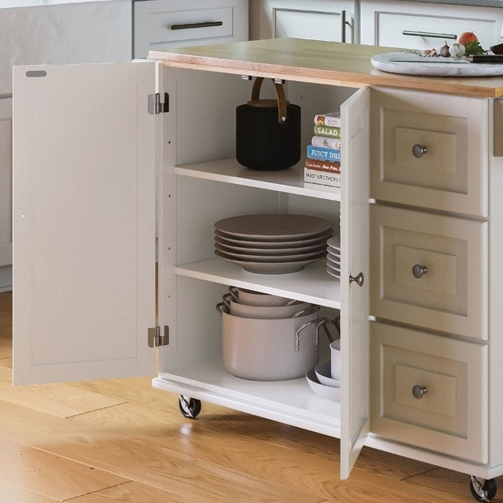 Dolly Madison Kitchen Cart - Off-White