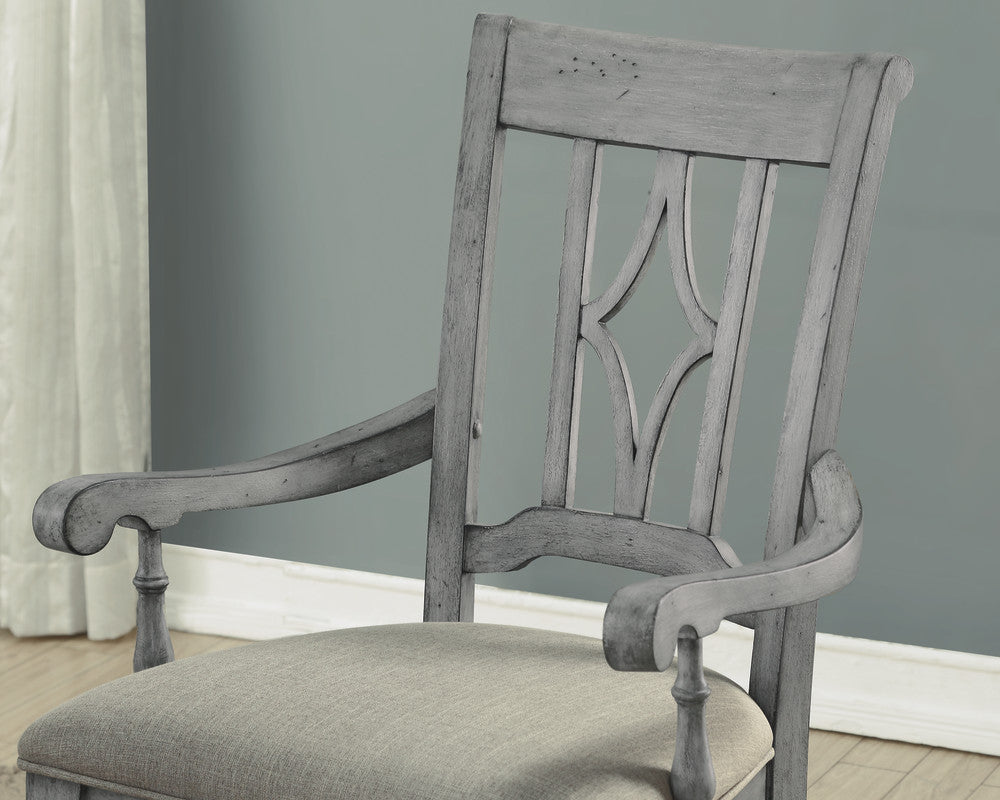 Plymouth Pair of Upholstered Arm Dining Chairs - Default Title