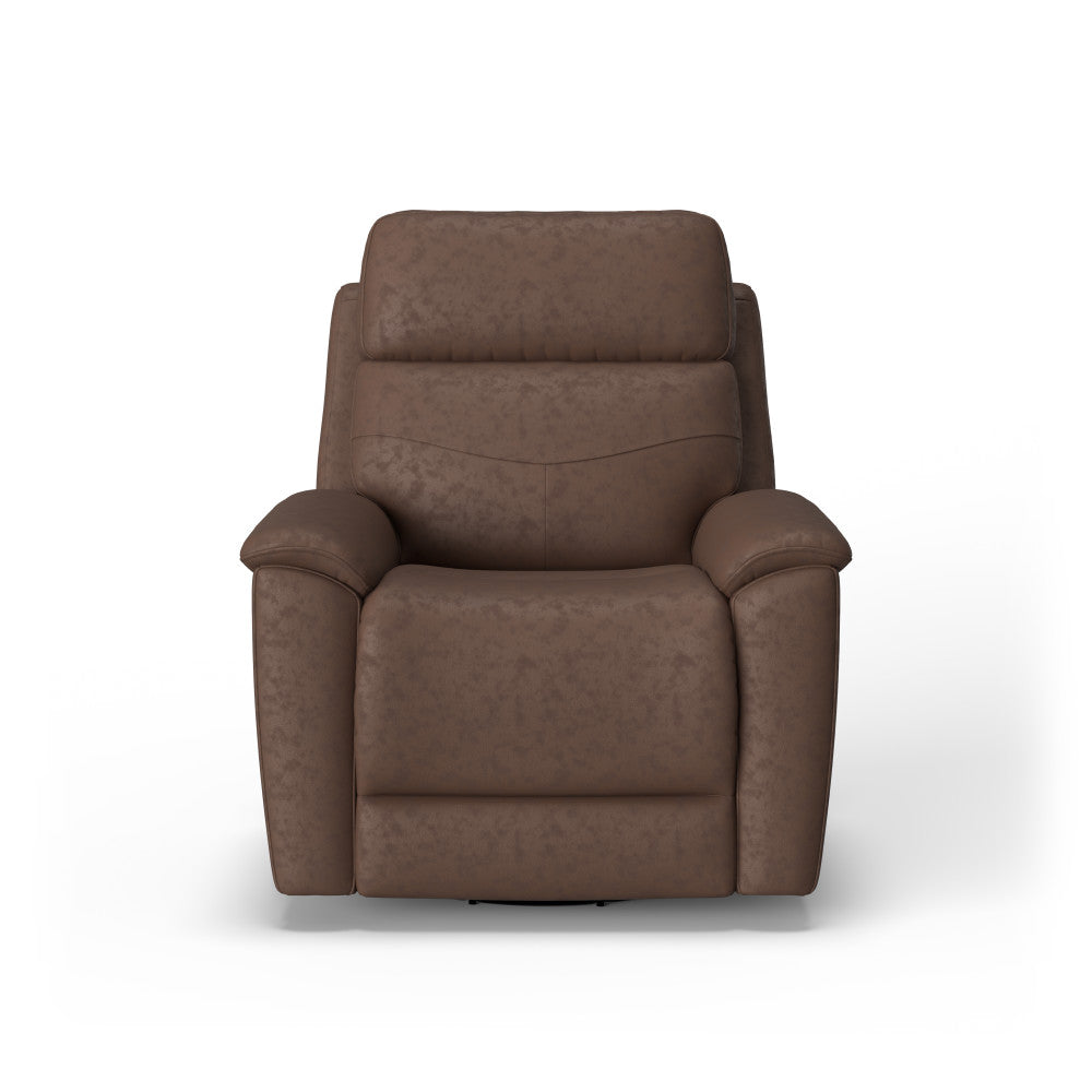 Refined Swivel Gliding Recliner - Leather 653-70