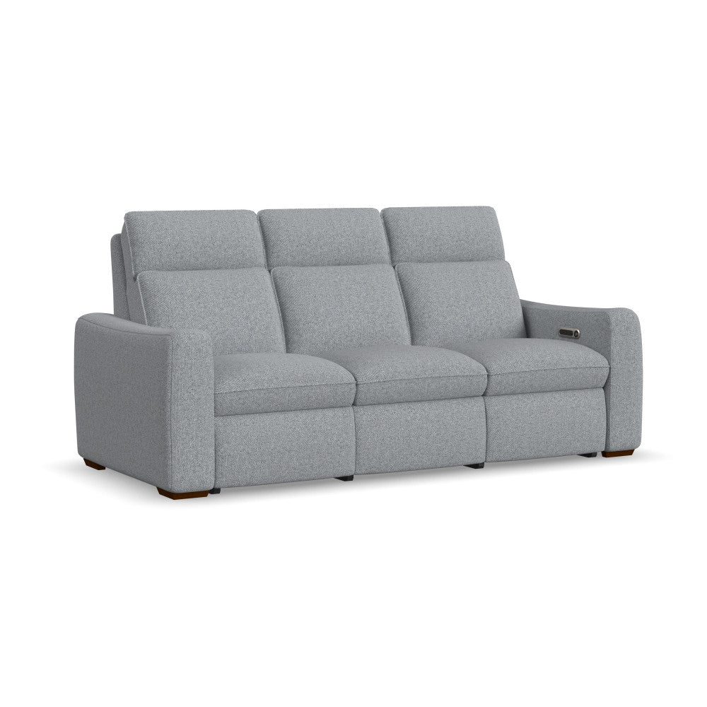 Ava Power Reclining Sofa with Power Headrest & Lumbar - Fabric 157-40