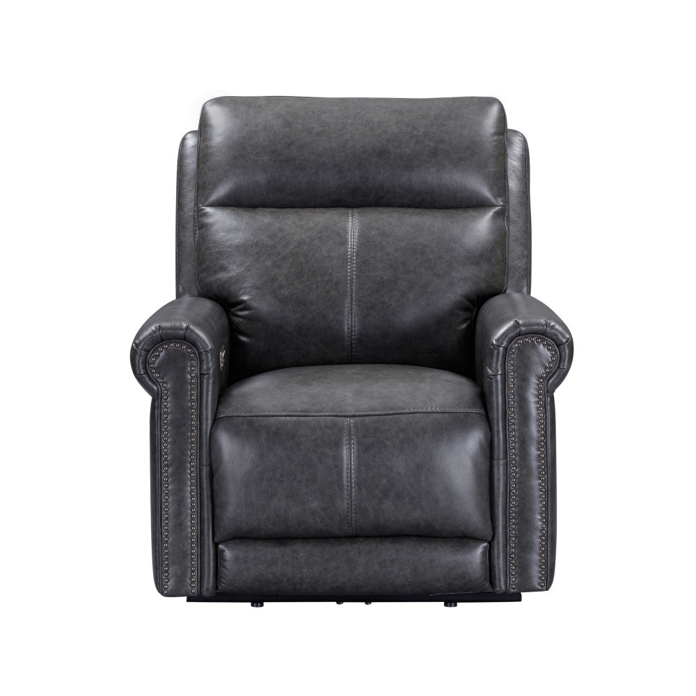 Alexander Power Recliner with Power Headrest & Lumbar - Leather 706-03