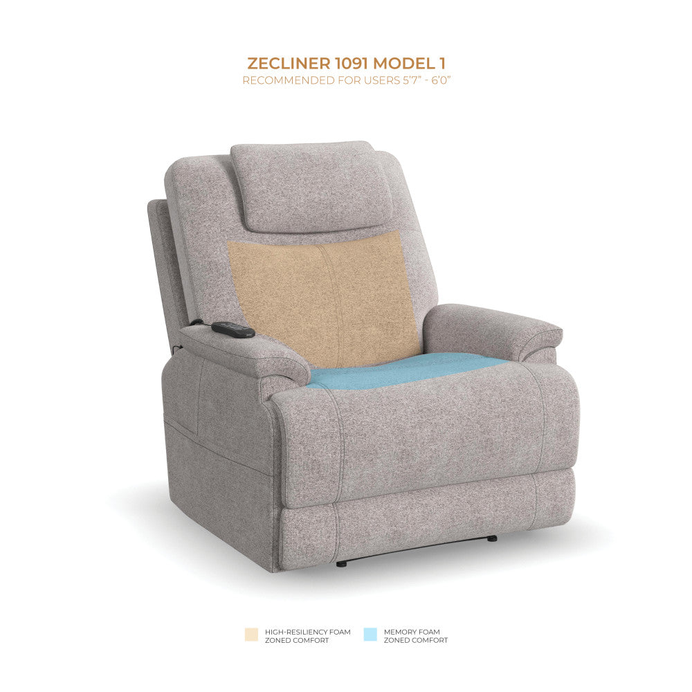 Zecliner Model 1 Power Sleep Recliner with Power Headrest & Lumbar - Default Title
