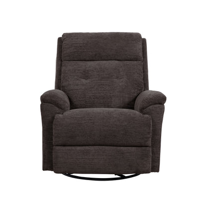 Sophisticated Power Swivel Gliding Recliner with Power Headrest & Lumbar - Fabric 410-02
