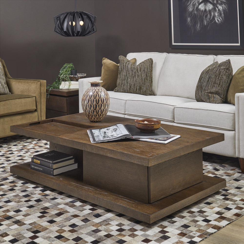 Athens Rectangular Coffee Table with Casters - Default Title